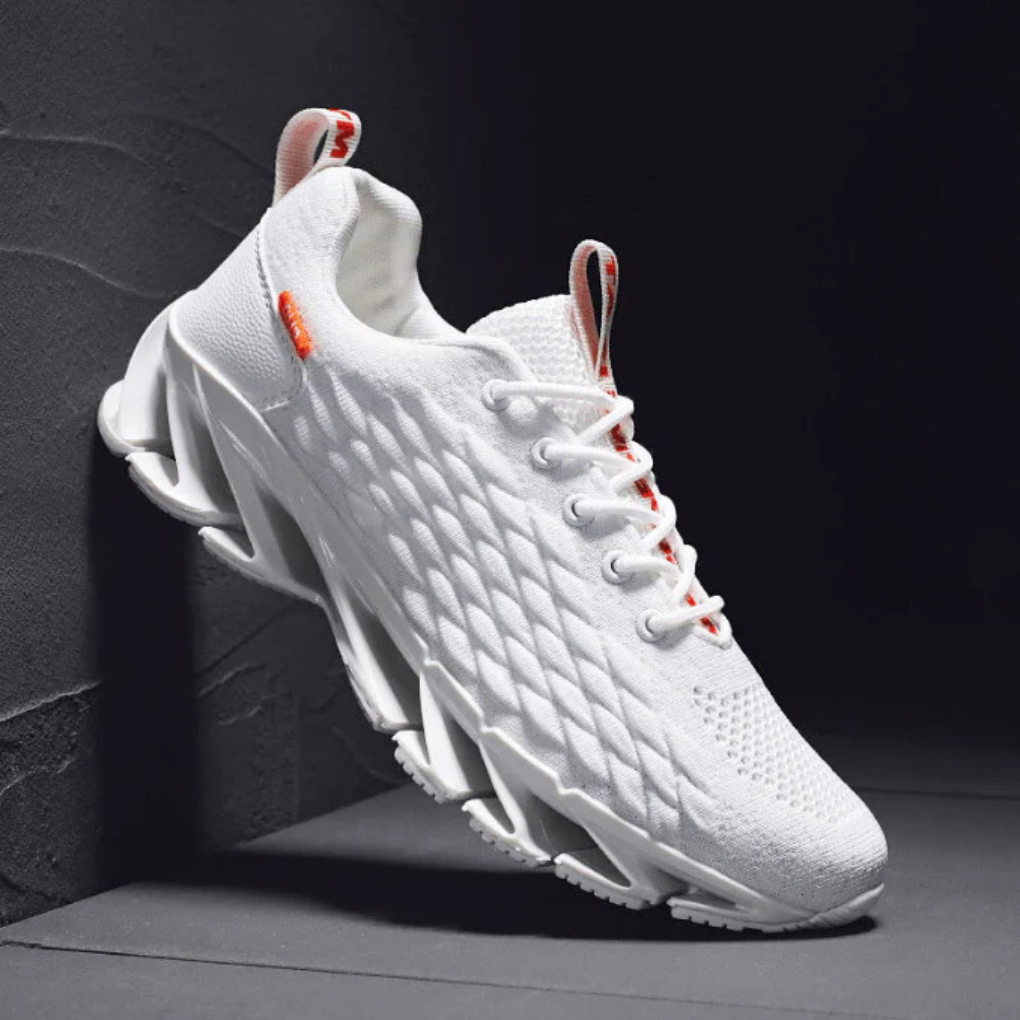 Men's Knit Lace-Up Running Shoes