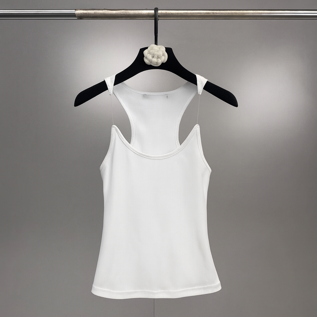 Women's Ribbed Racerback Camisole Tank Top