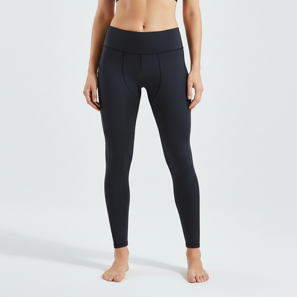 Men's High Waist Compression Leggings Slim Fit