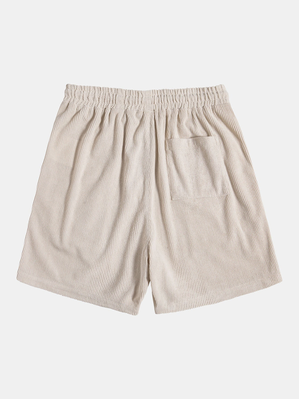 Men's Short Sleeve Button Up Shirt Shorts Set Textured Drawstring