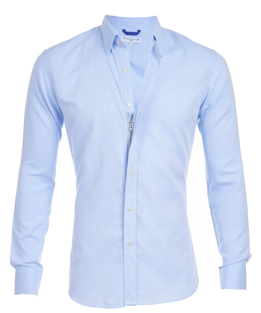 Men's Button Front Long Sleeve Collared Shirt