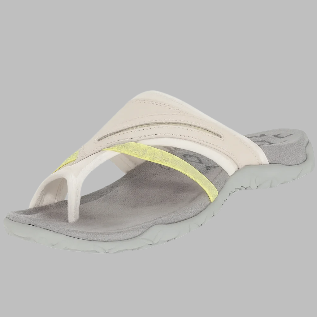 Men's Cross Strap Toe Loop Slide Sandals
