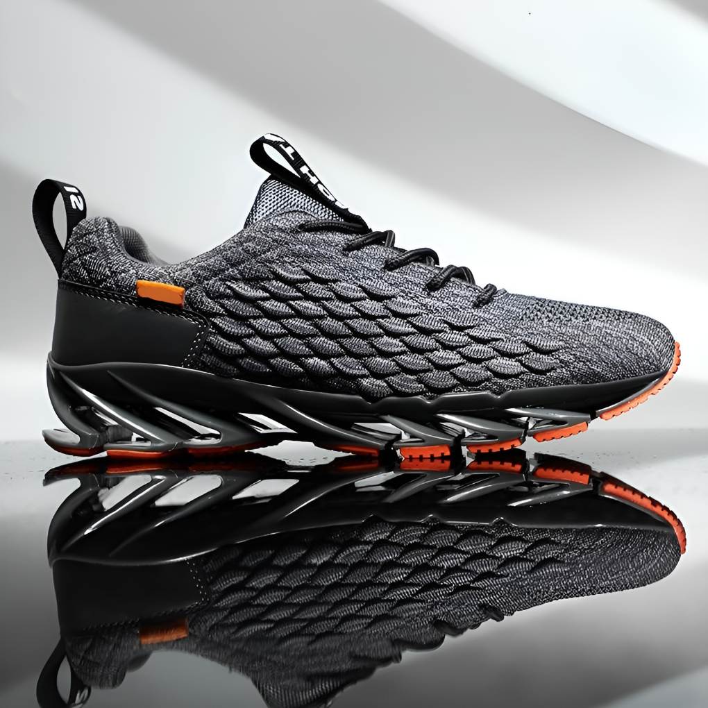 Men's Knit Lace-Up Running Shoes