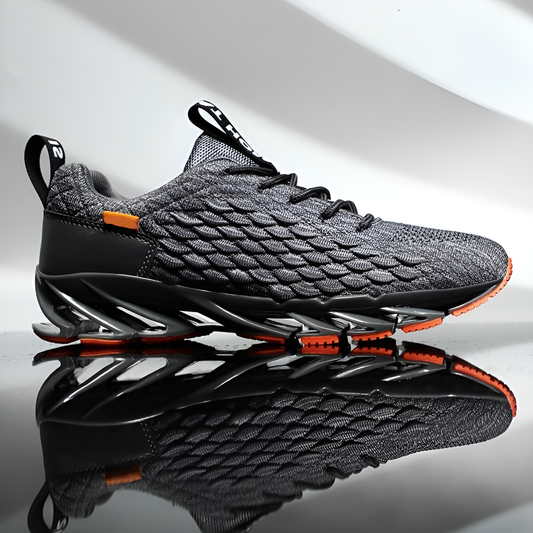 Men's Knit Lace-Up Running Shoes