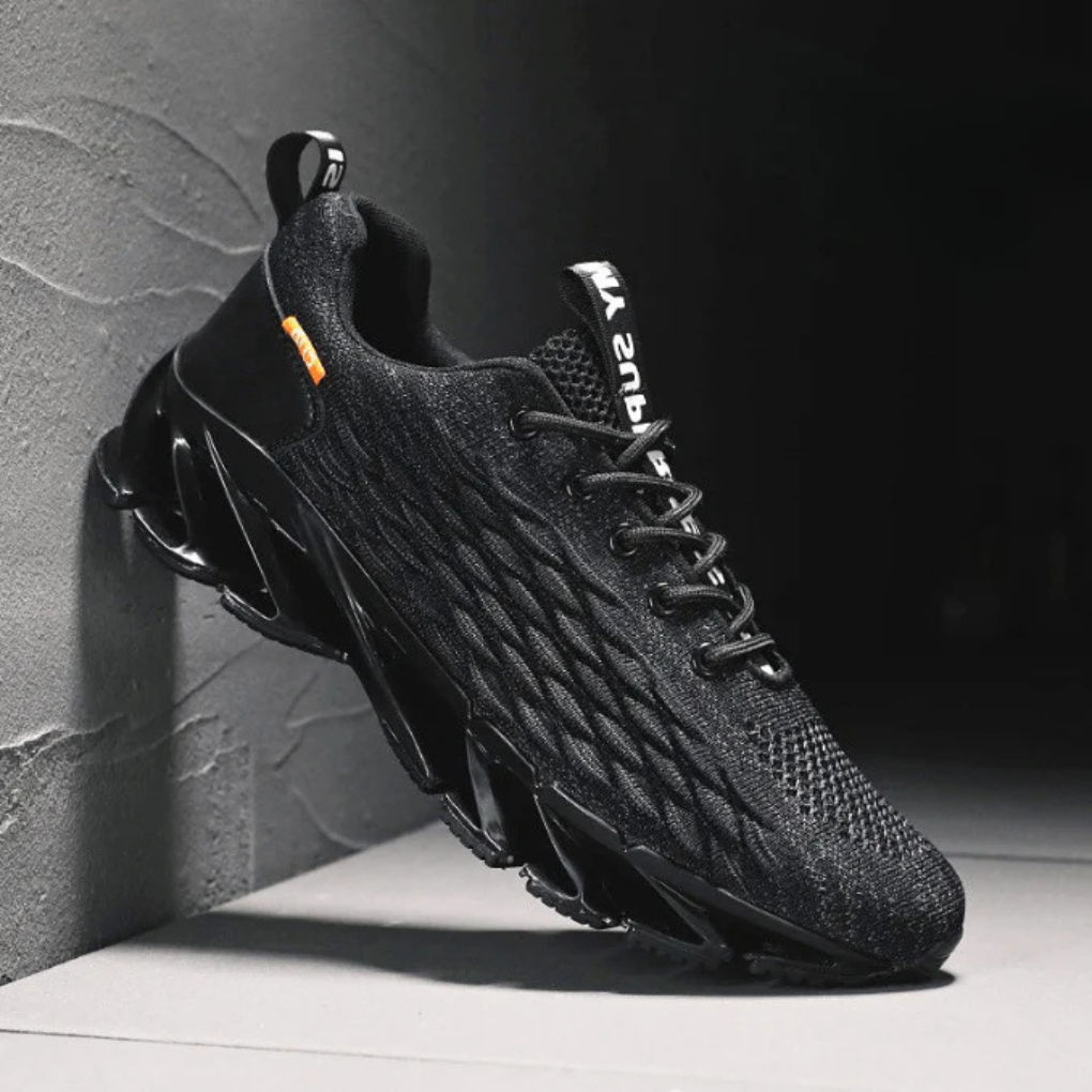 Men's Knit Lace-Up Running Shoes