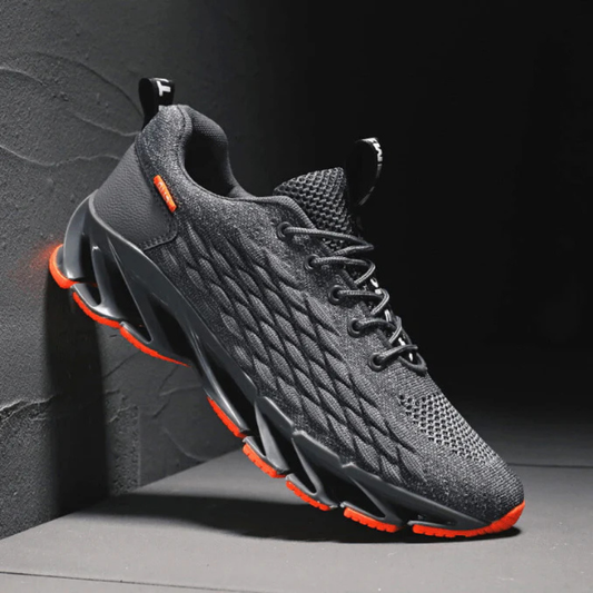 Men's Knit Lace-Up Running Shoes