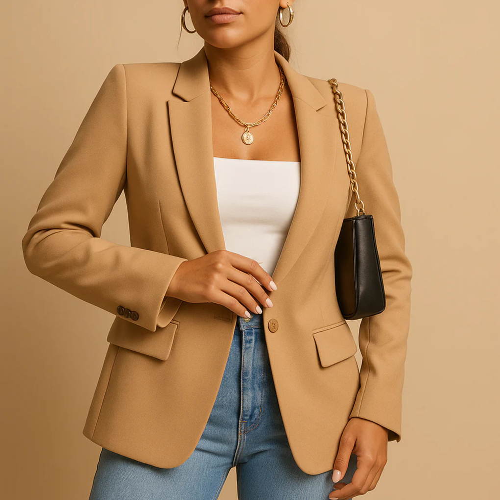 Women's Open Front Long Sleeve Blazer Jacket