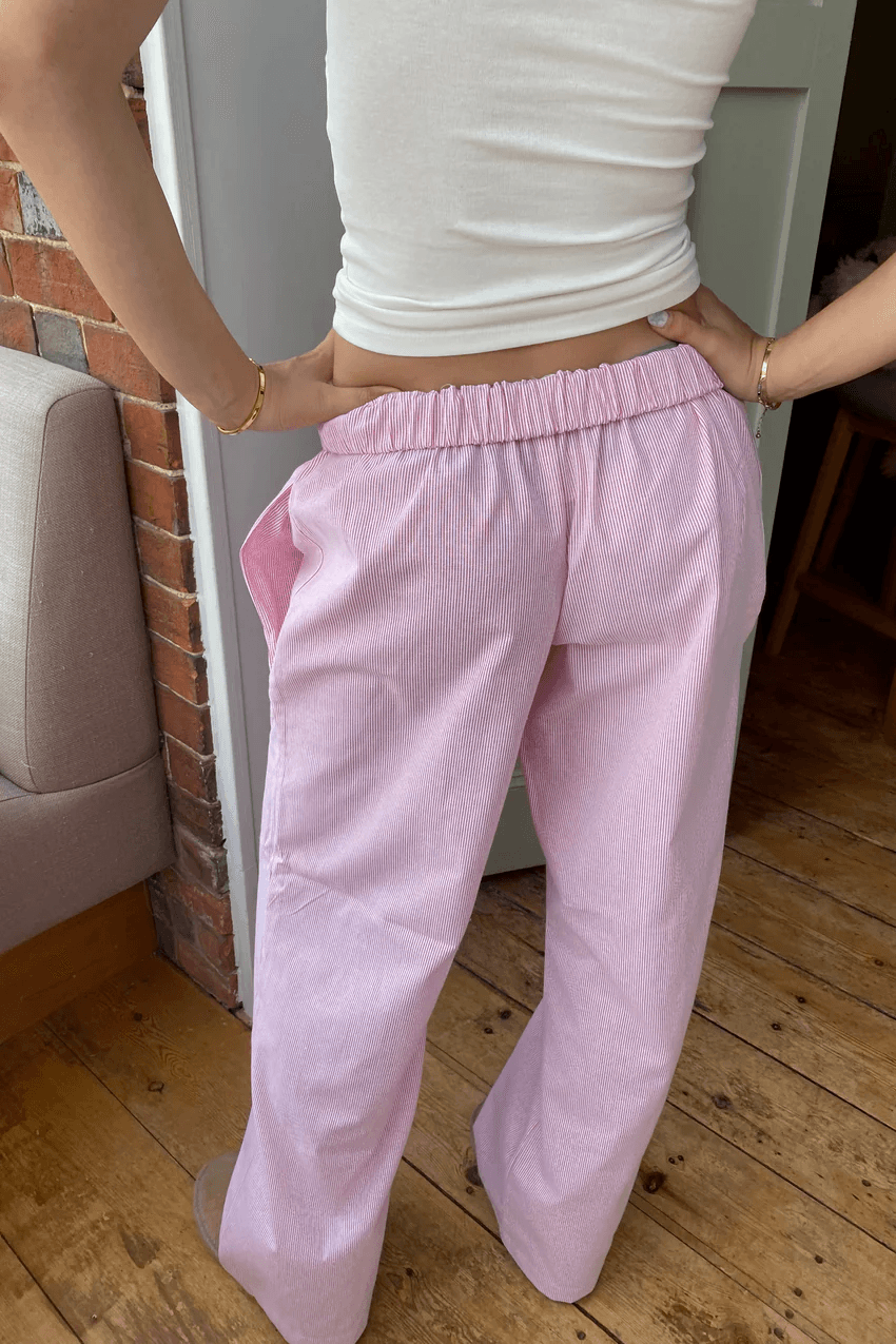 Women's Elastic Waist Straight Leg Lounge Pants