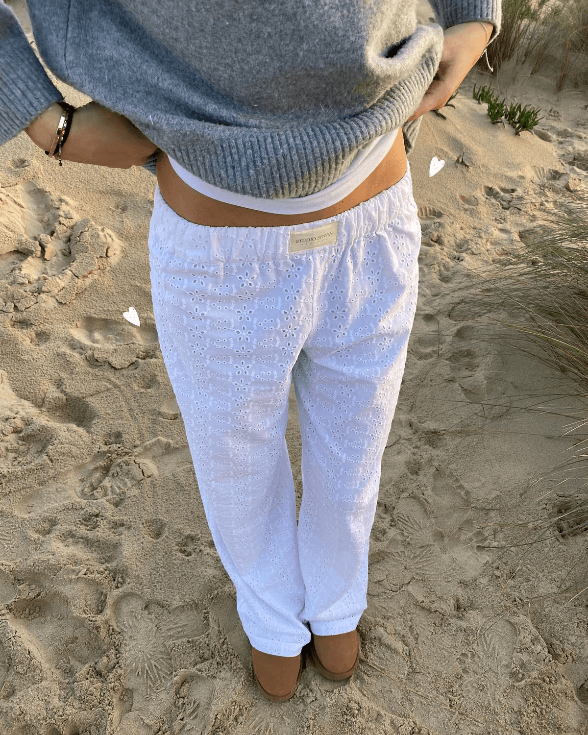 Women's Elastic Waist Straight Leg Lounge Pants