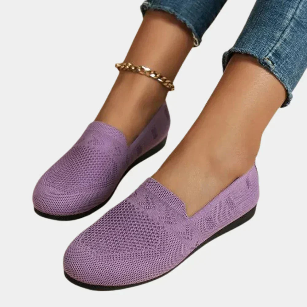 Women's Knit Slip-On Round Toe Flats