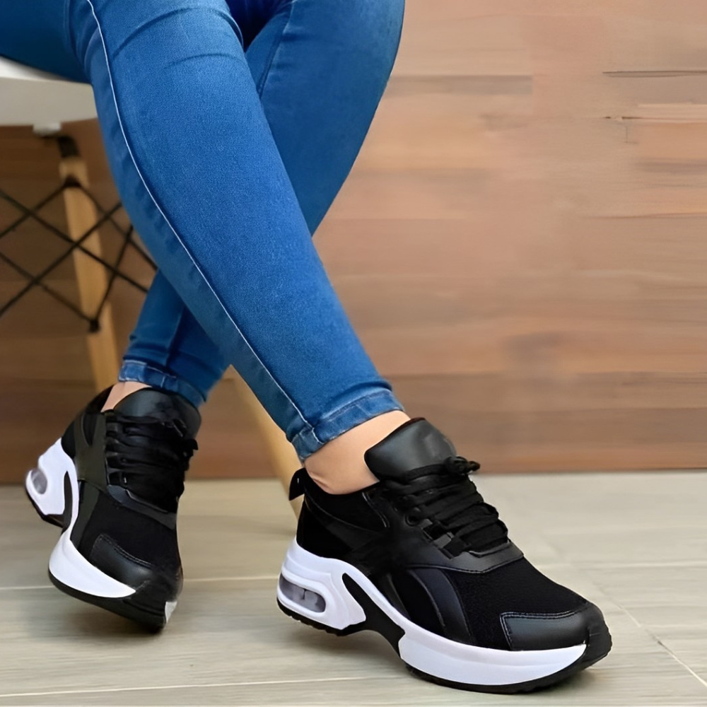 Women's Mesh Panel Air Cushion Trainers