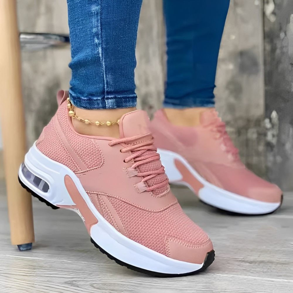 Women's Mesh Panel Air Cushion Trainers