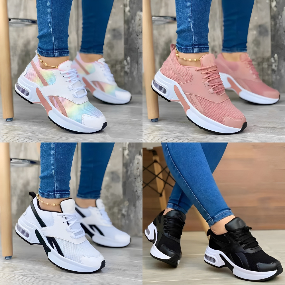 Women's Mesh Panel Air Cushion Trainers